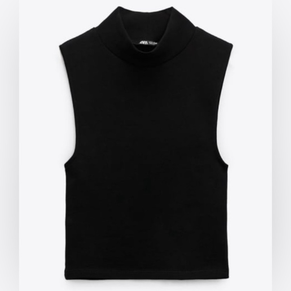 Zara Black Sleeveless Top